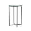 Leverette Glass Top Cross Legs End Table-35615126