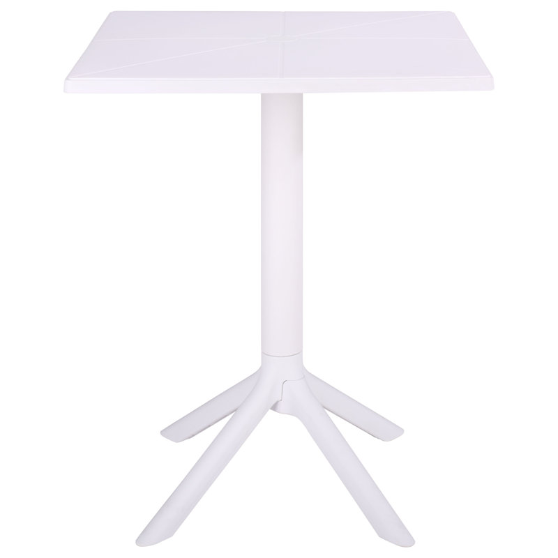 Azalaya Square Bistro Table, White