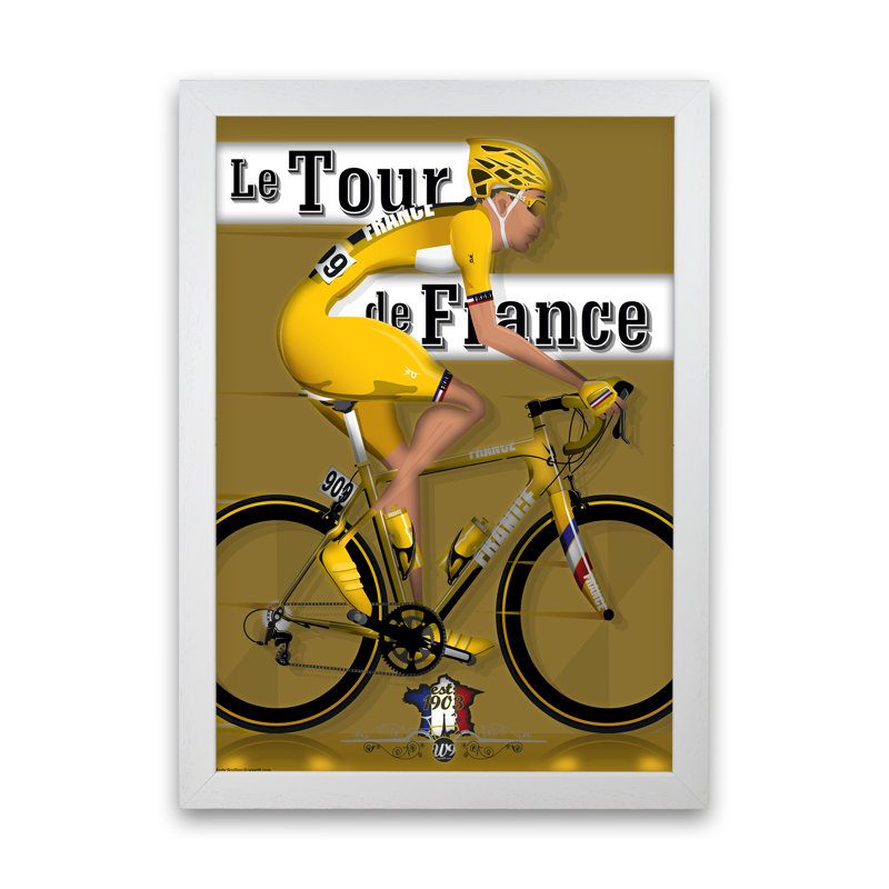 Modern Tour - Print, 60cm H x 42cm W x 3cm D, White Framed
