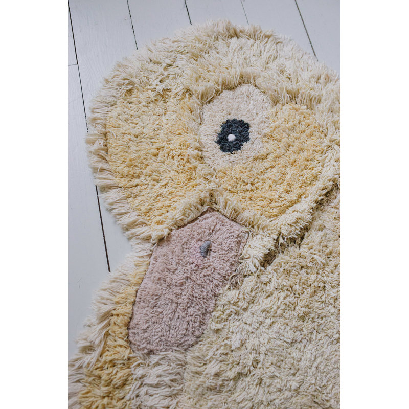 Washable Animal Cotton Rug Ducky