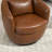 Chryssi Faux Leather Swivel Barrel Chair-223788702