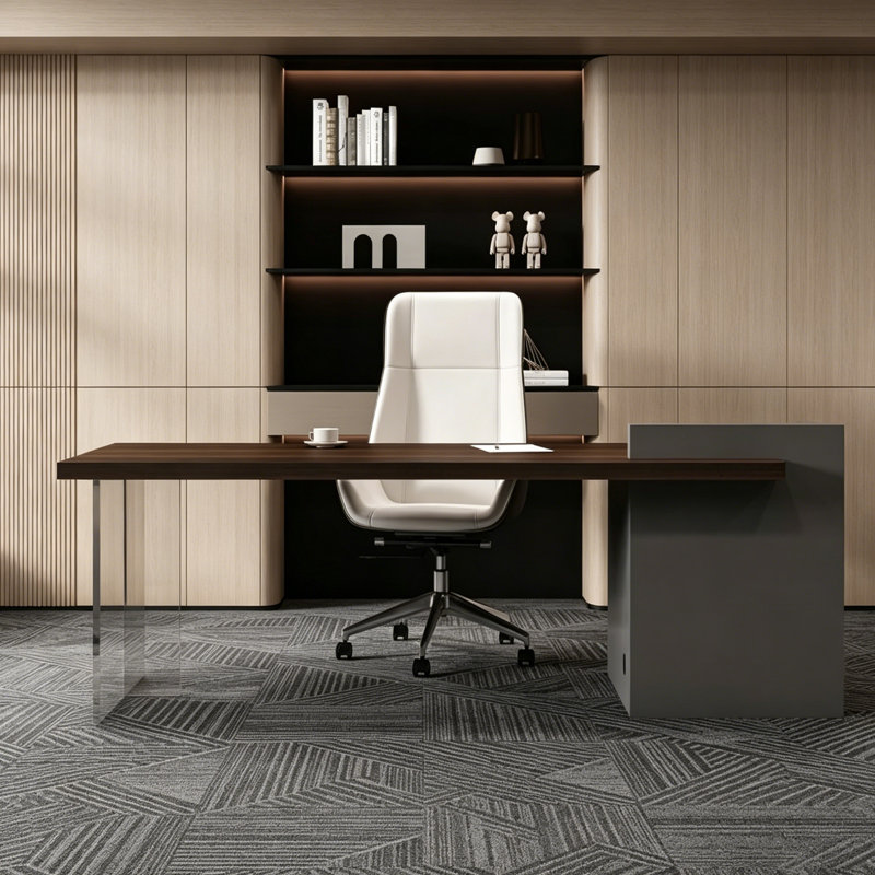 Grande table de bureau moderne, H 29,53 po x l 78,74 po x P 31,5 po