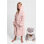 Children'S Solid Colour Luxury Soft Hooded Robe W/ Front Pockets Belt - PINK