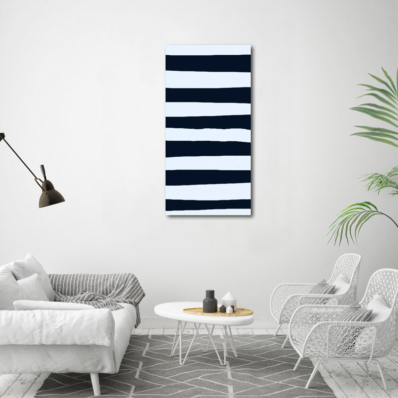 Avir Striped Background - Wrapped Canvas Print