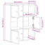 Bookcase 60X24x76.5 Cm Engineered Wood-1448732050