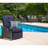 Craighead Luxury Recliner Patio Chair with Plush Cushions and Accent Pillow-2107153624
