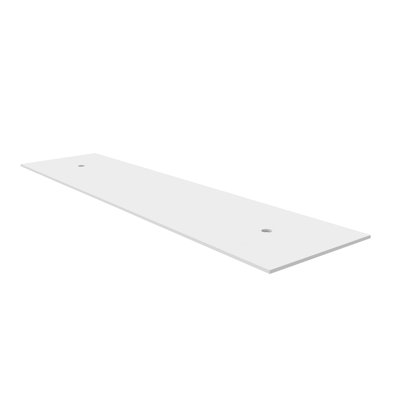Modern 72 Inch Wide White Countertop Solid Surface