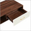 Table basse moderne moderne avec tiroir coulissant et pieds en bois massif pour le rangement du salon