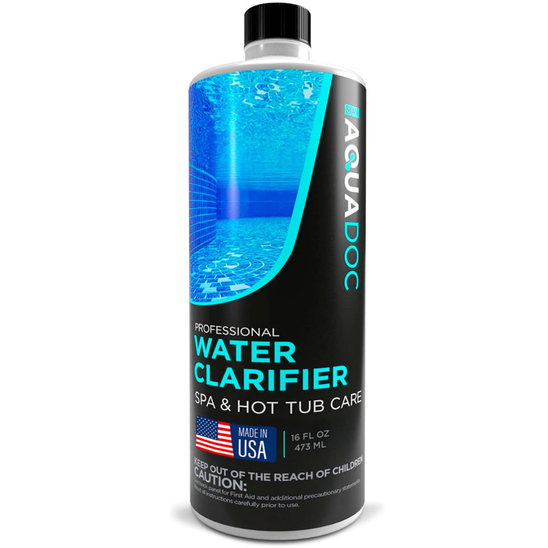 Spa Clarifier & Spa Clarifier pour un traitement rapide de l'eau nuageuse, les propriétaires du spa Clarifier Spa adorent utiliser notre Clarificateur d'eau pour garder votre spa clair et équilibré - MAV AquaDoc 16 oz