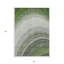 Tapis extérieur lavable abstrait 5 pi x 8 pi vert et vert artichaut