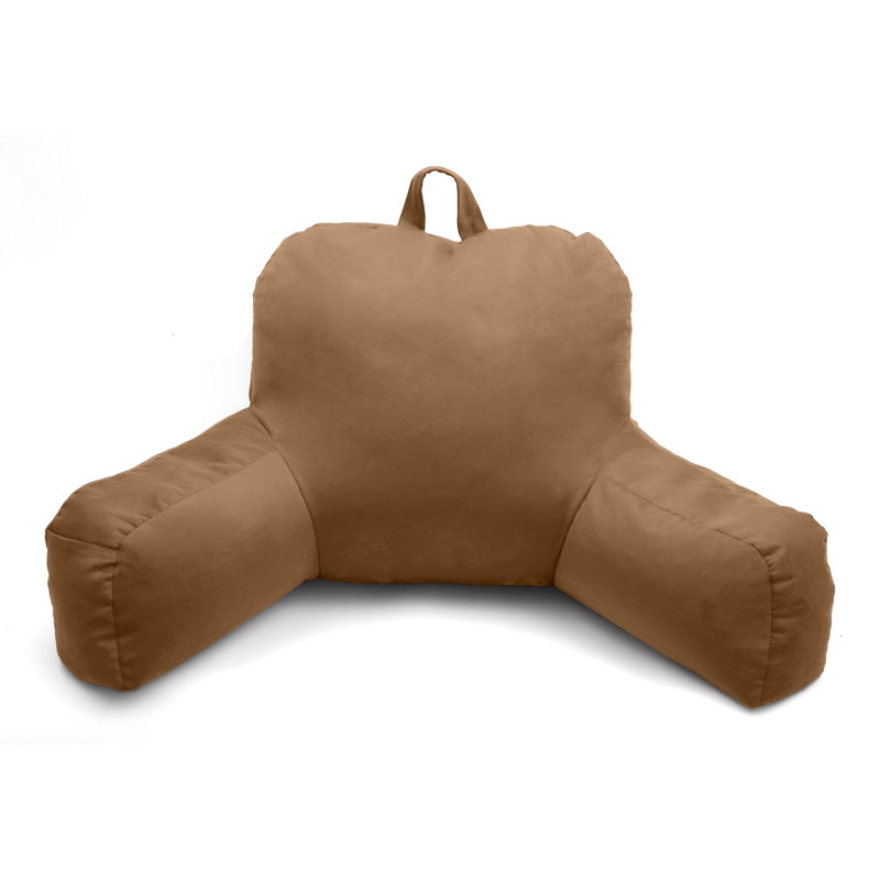 Coussin en microsuède, Brun clair