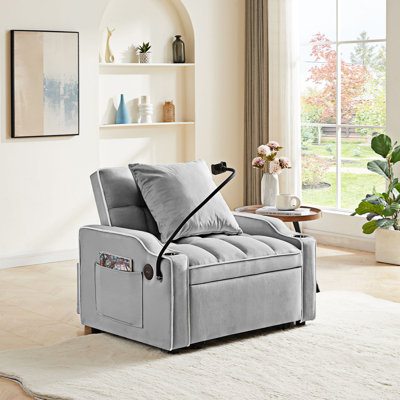 Mintie Velvet Accent Chair