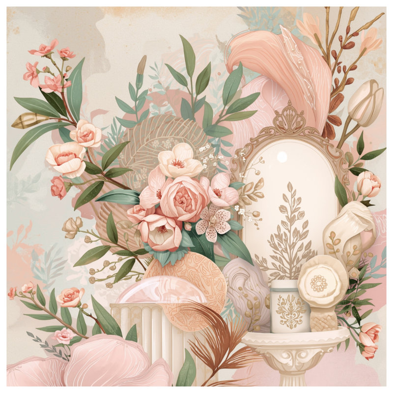 Couvertures élégantes à arrangement floral, L 60 po x H 80 po