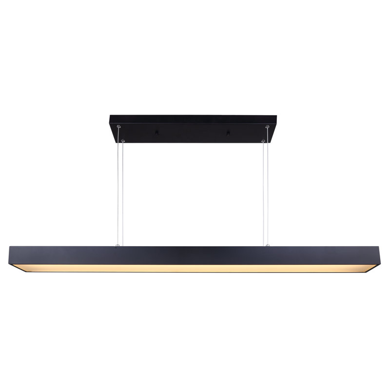 Bracken 1 - Light LED Kitchen Island Pendant, Black