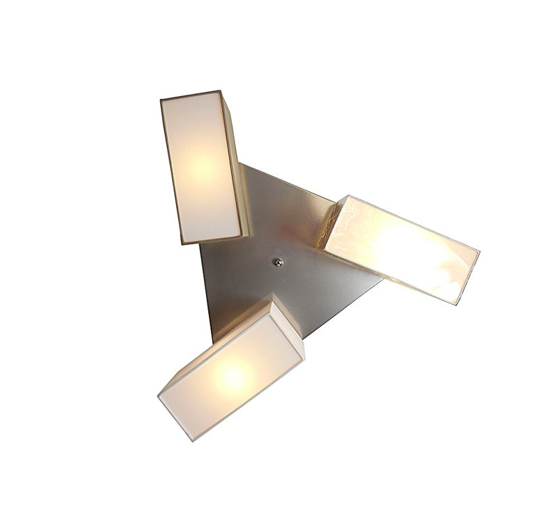 Lonsdale 2-Light 55cm LED Integrated Flush Mount, Silver/Purple/White