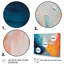 «Blue and Orange Paint Expression 4», art mural abstrait-272143027-272143026