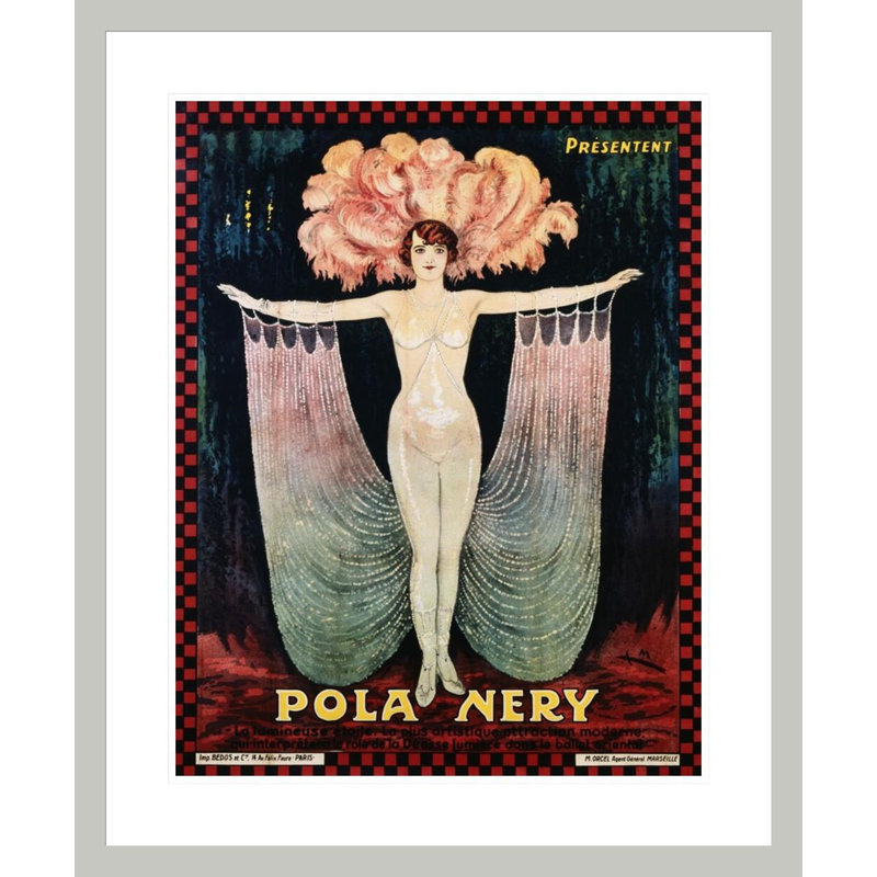 Affiche «Pola Nery» par Inconnu - Impression sur toile encadrée, 28.31" H x 23.5" W