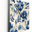 Victorian Ikat Floral Harmony - Horloge murale florale-1001910826