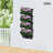 16PCS Set Wall-Mounted Planter With Drainage Basin And Drainpipe-1124192927