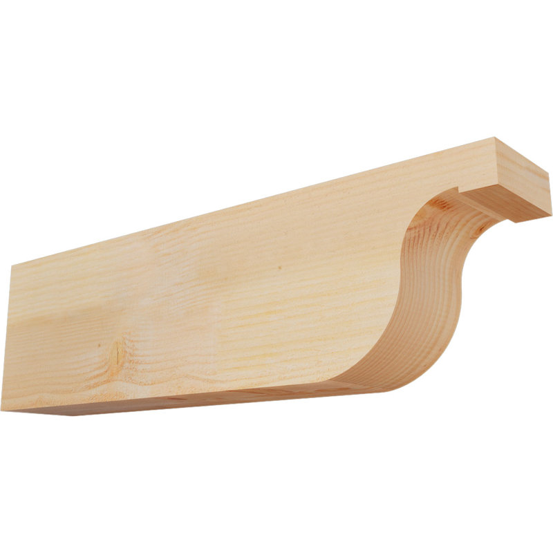 Queue de chevron Del Monte, Douglas, 10"H x 6"W x 36"L