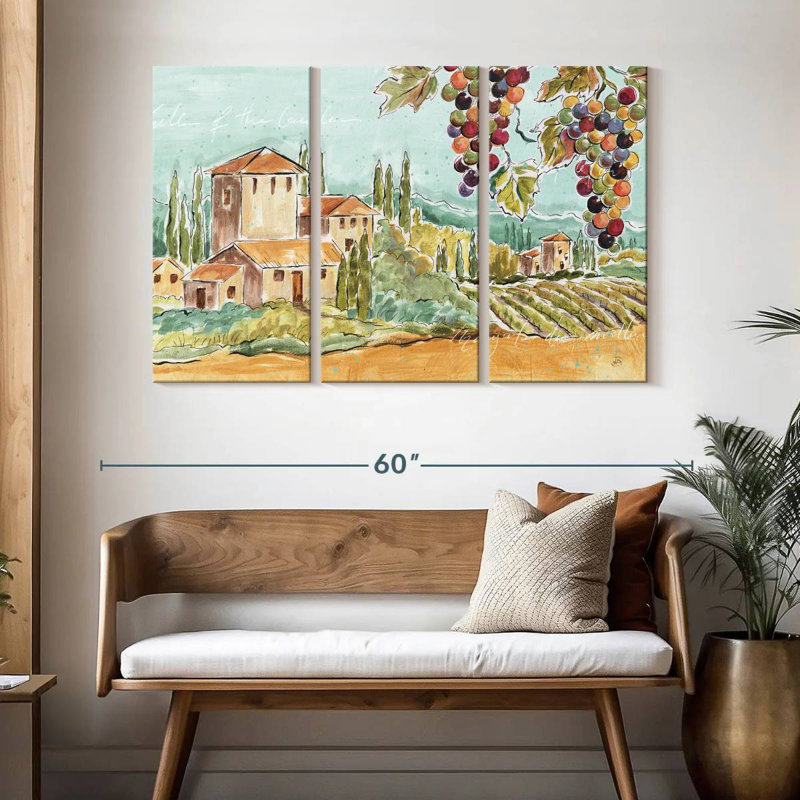 Brise toscane Alvord sans coquelicots, H 32 po x l 50 po