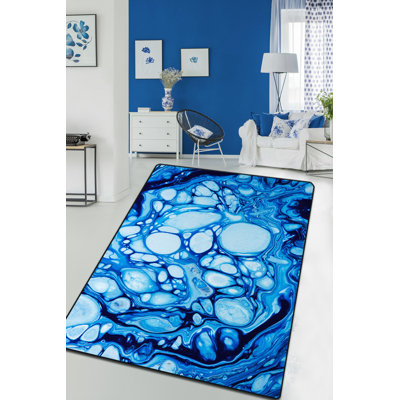 Premium Hall Carpet (4.9 x 6.6 ft), 100% Polyester, 0.2 in Pile Height | Antibacterial, Non-Slip Underside | Machine Washable, Durable & Easy Care, Perfect for Living Room or Entryway Decor