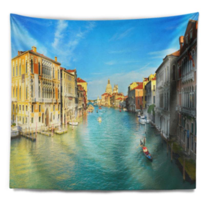 Tapisserie paysage urbain de Venise, Italie, H 32 po x l 39 po