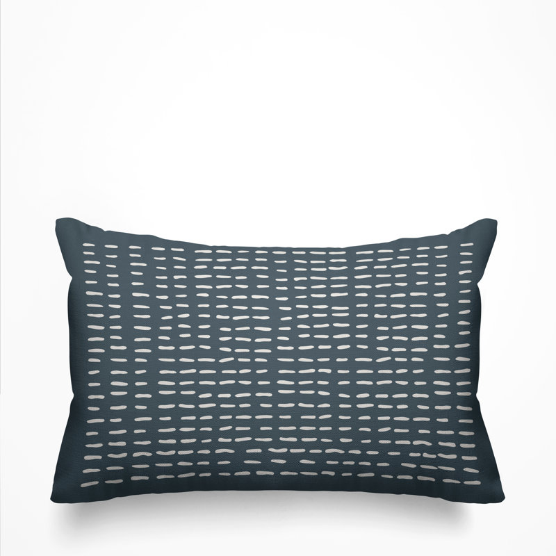 Housse et insert de coussin extérieur d'extérieur, gris, 14 po x 20 po, Rectangle