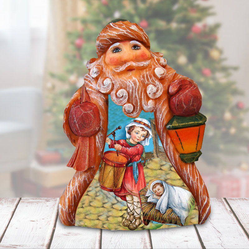 Derevo Drummer Boy Tiny Tale Santa Figurine