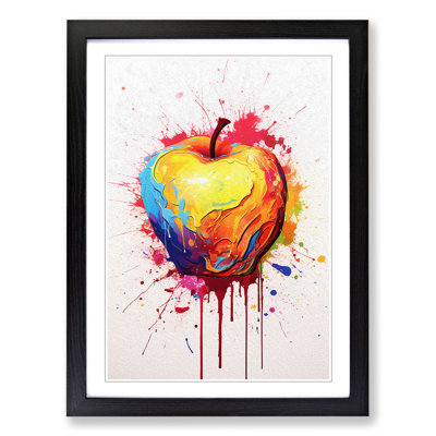 Apple Gestural - Framed Print