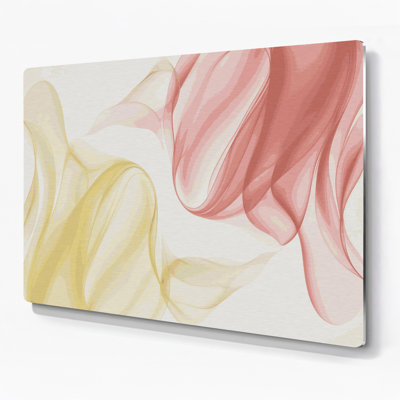 Gradient abstrait 77, art mural en métal beige