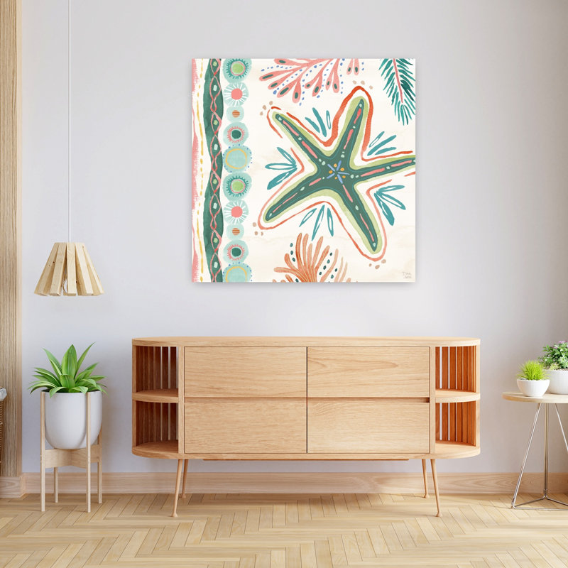 Étoile de mer côtière IV, art côtier, H 36 po x l 36 po