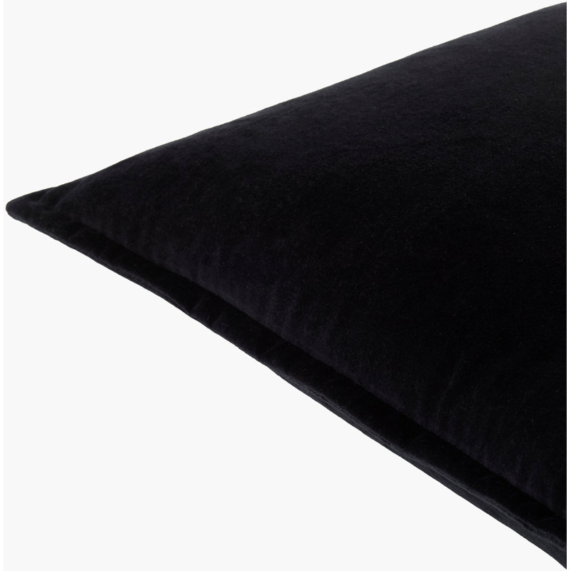 Galey Alix x Livabliss Nikolaus Accent Pillow, Black, Duck Down, Square 22"