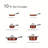 Tramontina Style Ceramica 10 Piece Cookware Set