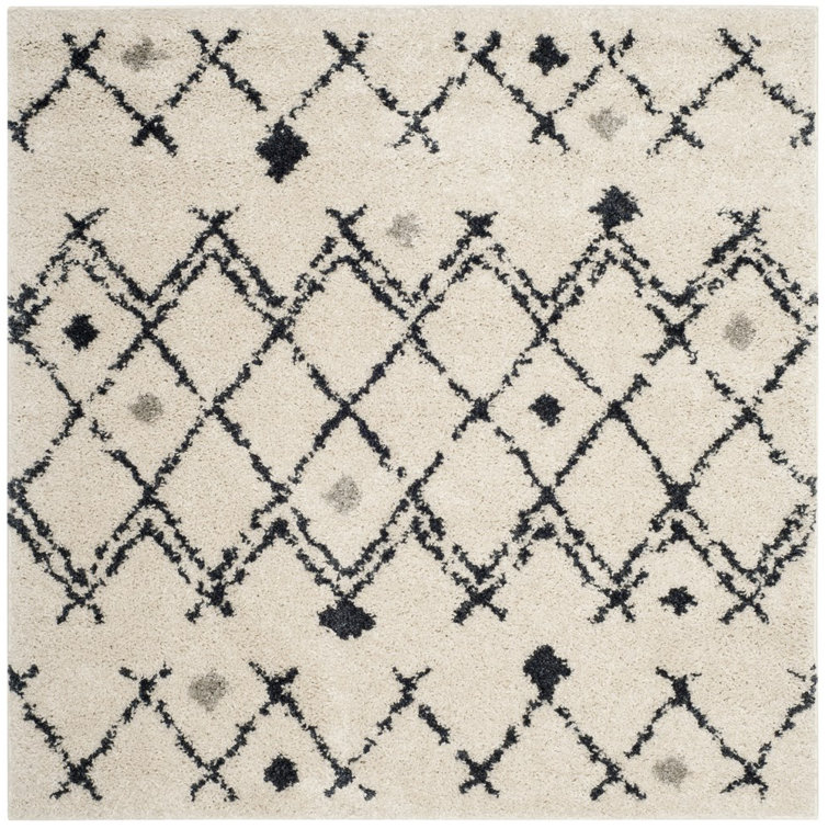 Alieshia Berber Shag Performance Geometric Rug