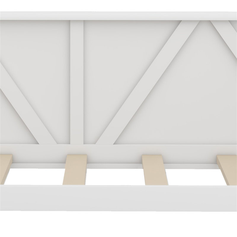 Daybed, Wood Slat Support, White