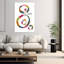 Art mural moderne abstrait abstrait coloré audacieux 3-799695541