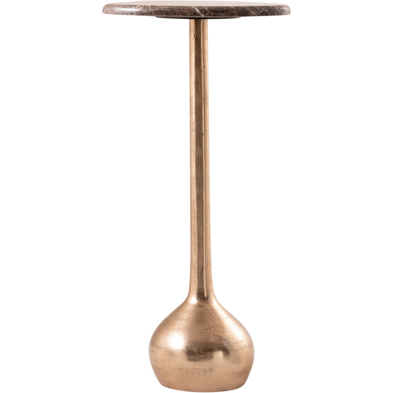 Table basse Vireo, Laiton, Brun