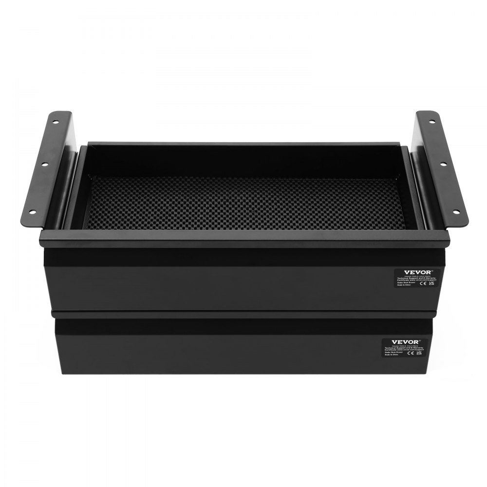 2 Drawer 16" Under Desk Drawer Organizer Slide-out Drawer Space Saver Office
