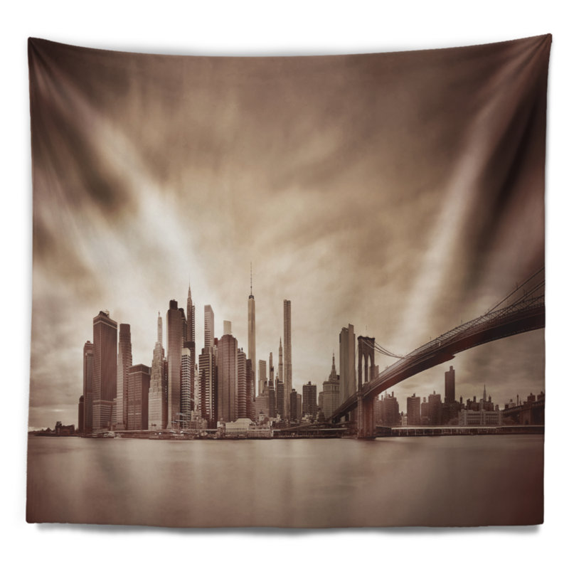 Tapisserie Cityscape Manhattan, H 50 po x l 60 po