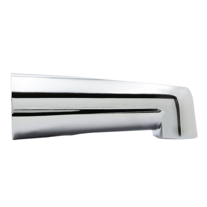 Universal Fit 7" Wall Mount Tub Spout, Zinc, Polished Chrome