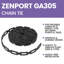 Support de plan de chaîne