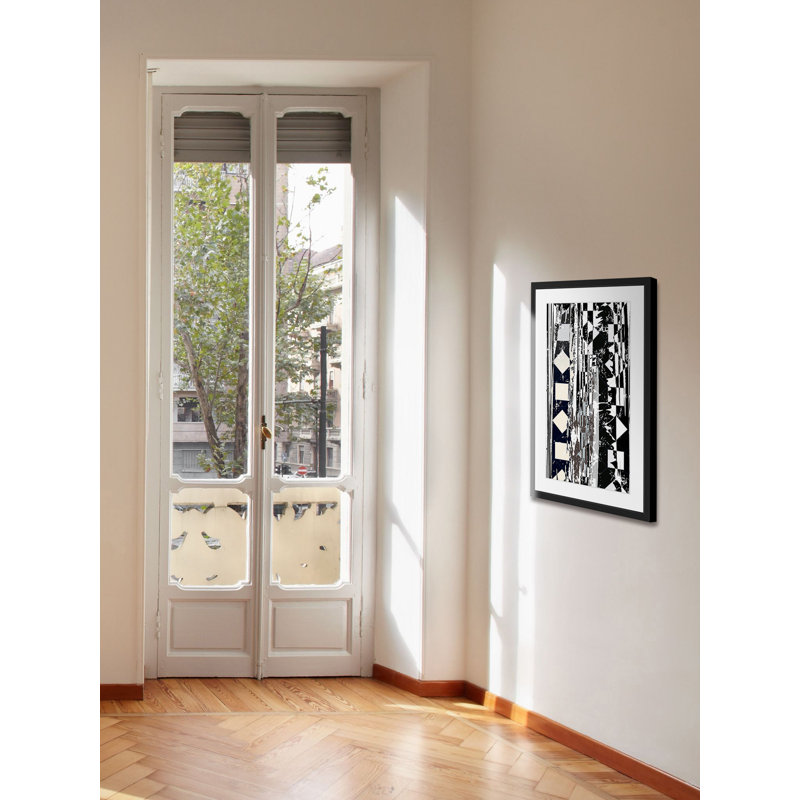 Le matériau perdu - Reproduction d'art graphique sur papier encadré, H 18 po x l 12 po x P 1,5 po