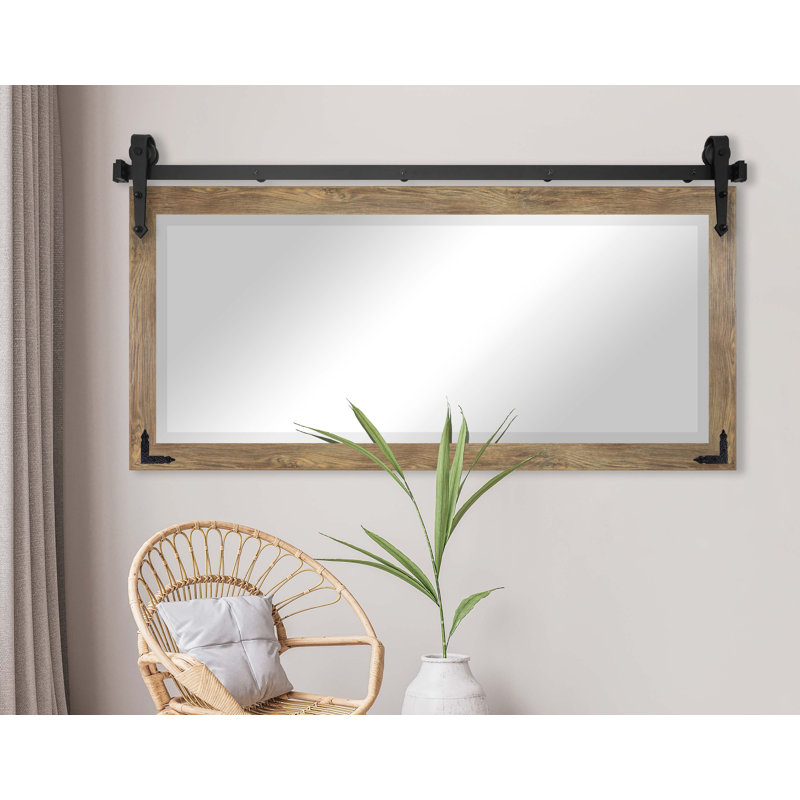 Miroir pleine grandeur N Peace, H 30,5 po x l 71 po, Brun