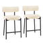 Tabouret 34,25 "H 34,25" avec dossier courbé-2042446311