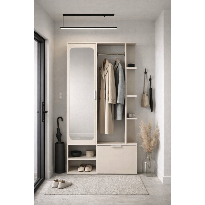 Hall Tree, Beige