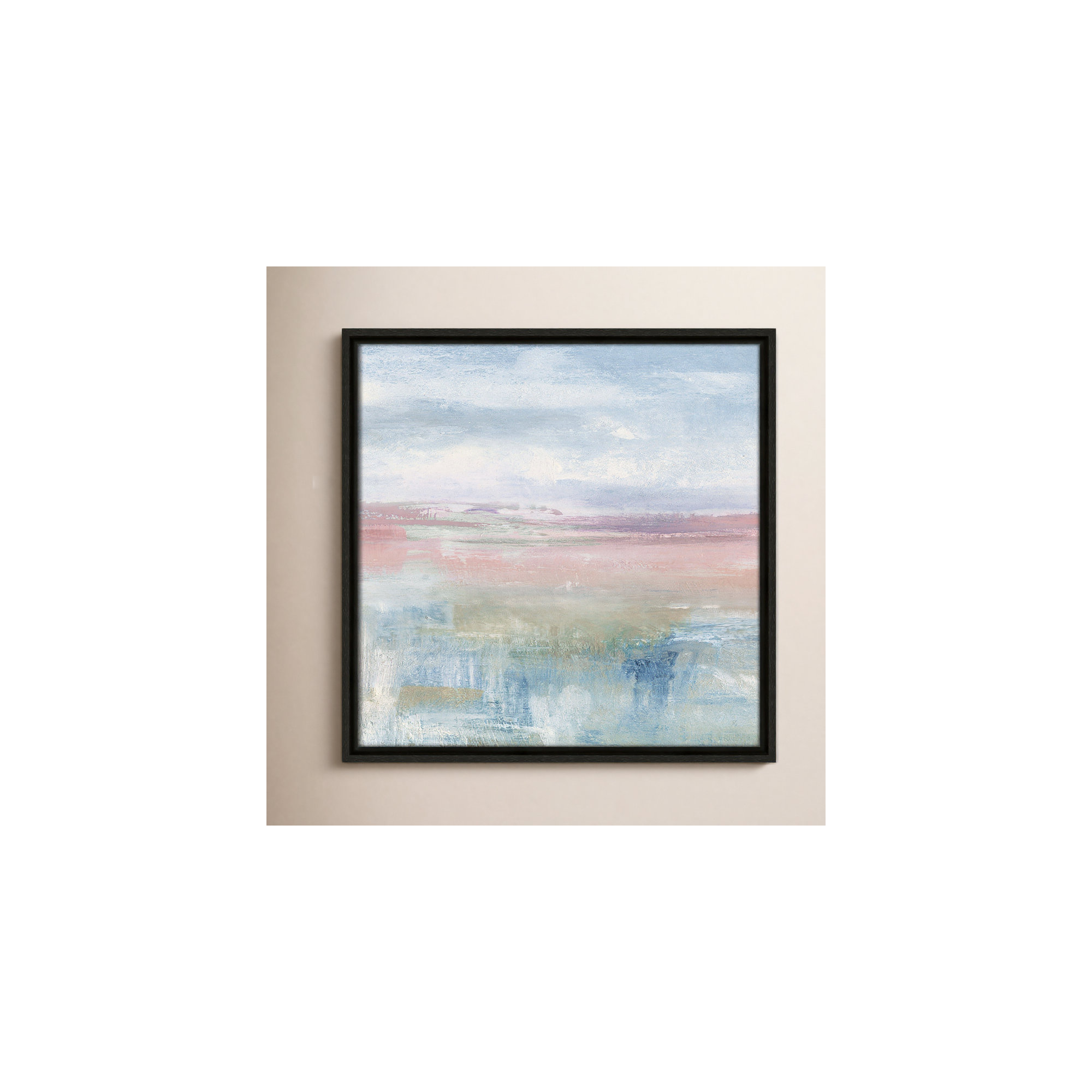 Back Shandelee II by - Floater Frame Print on Canvas, Espresso Framed, 17.5" H x 17.5" W x 2" D