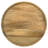 Daschle Round Solid Mango Wood Accent Table with Raised Edge and Contoured Base, Natural-97165784
