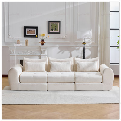 Canapé modulaire Cloud, canapé-lit pliant convertible, canapé modulaire rembourré - parfait pour le salon, la chambre à coucher et l'espace de divertissement