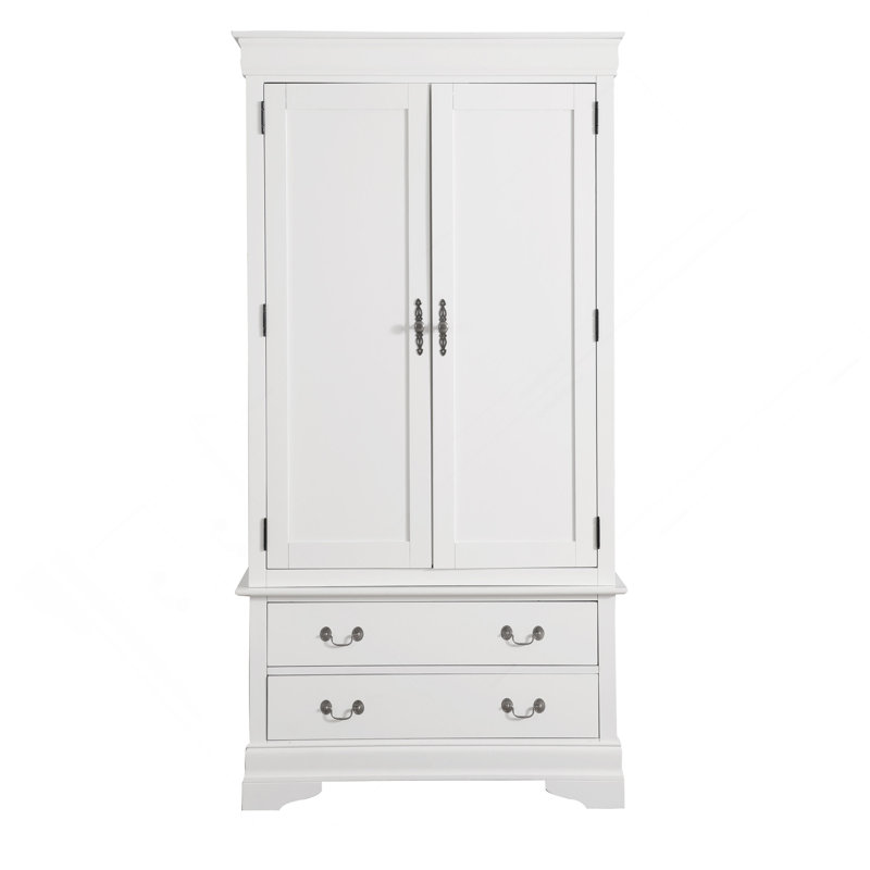 Armoire Louis Phillipe G3190-A, blanc, White